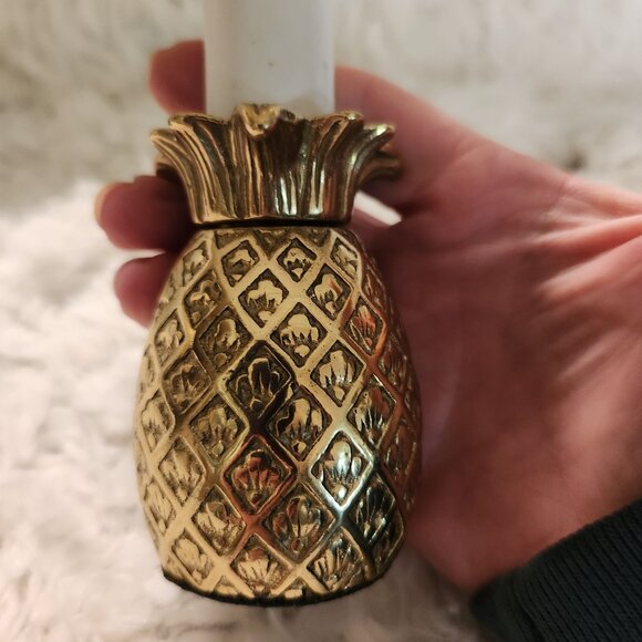 Vintage Pineapple Mini Table Lamp With Shade - Picture 4 of 5